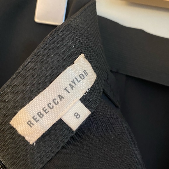 Rebecca Taylor Black Modern Page Pencil Mini Skirt Size 8 - Picture 6 of 12